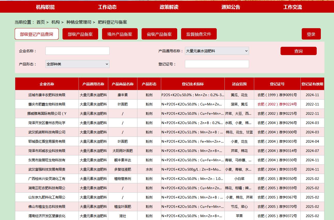 如何查詢企業(yè)的肥料登記證？查登記證的幾種途徑(圖3)